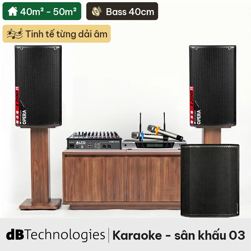 Dàn karaoke - sân khấu dBTechnologies 03