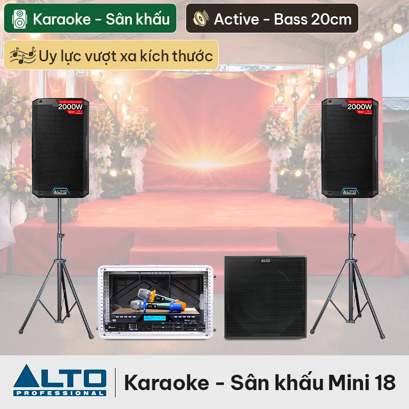 Dàn karaoke - Sân khấu Mini Alto 18