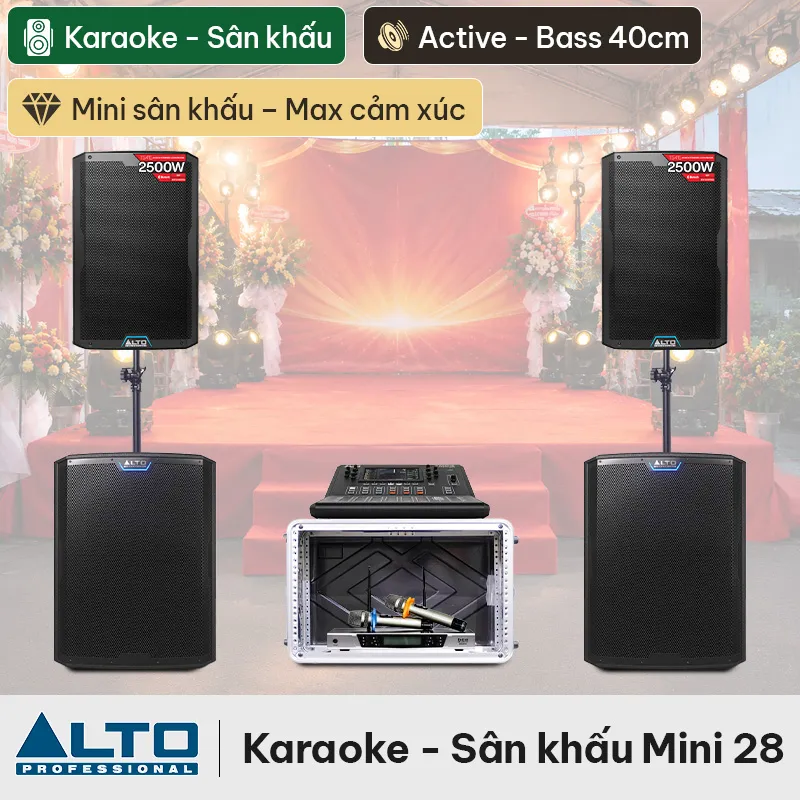 Dàn karaoke - Sân khấu Mini Alto 28