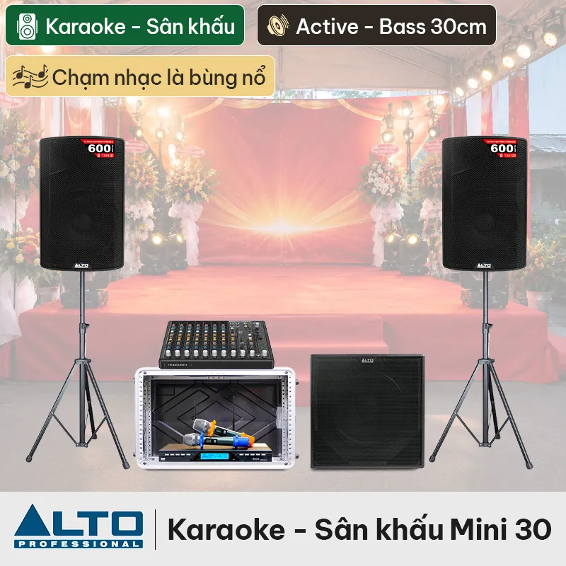 Dàn karaoke - Sân khấu Mini Alto 30