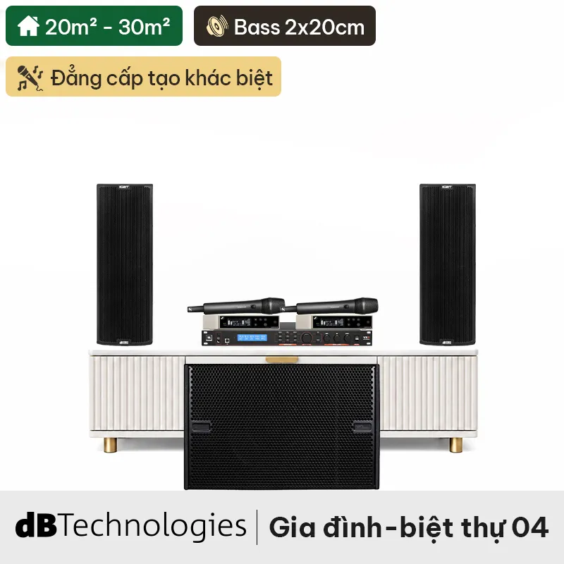 Dàn karaoke siêu cao cấp cho gia đình - biệt thự 04