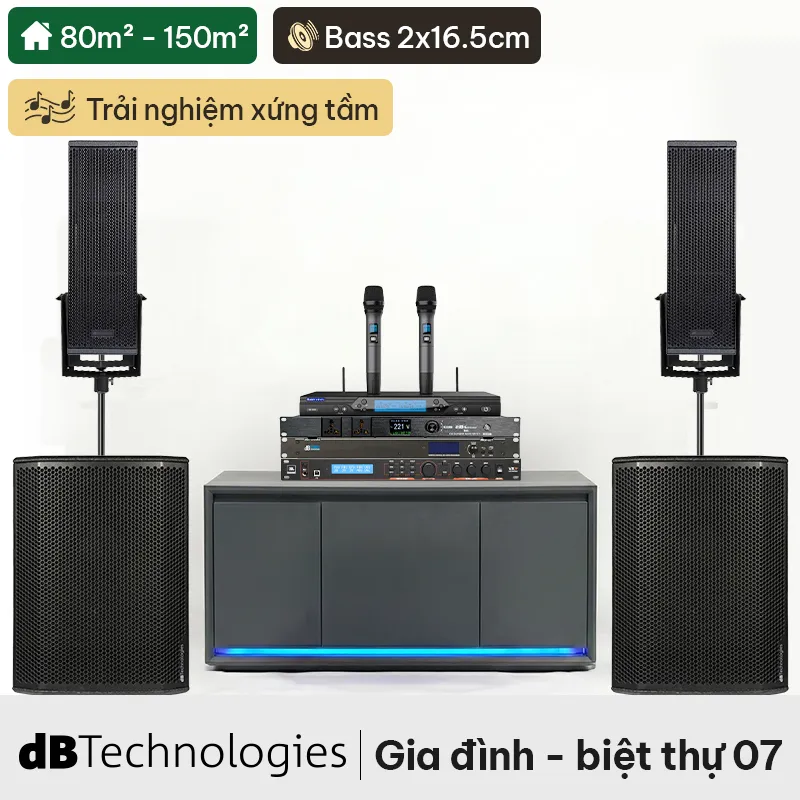 Dàn karaoke siêu cao cấp cho gia đình - biệt thự 07