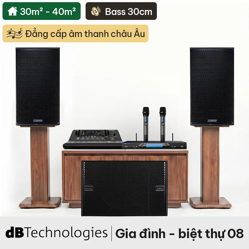 Dàn karaoke siêu cao cấp cho gia đình - biệt thự 08