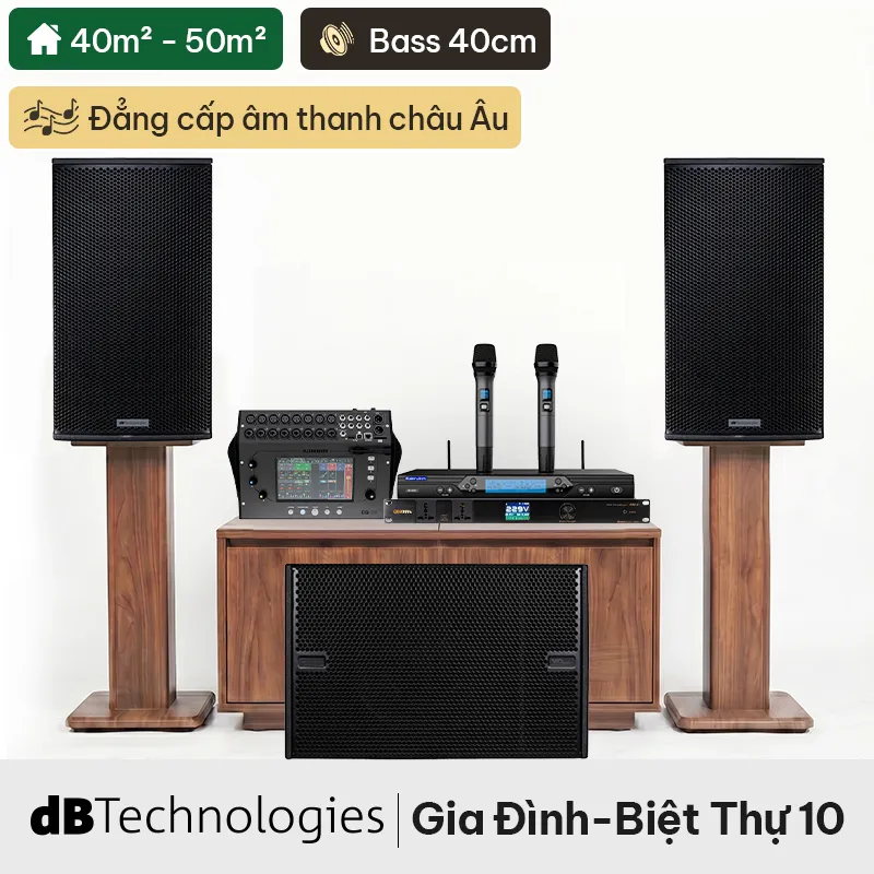 Dàn Karaoke Siêu Cao Cấp Cho Gia Đình - Biệt Thự dBTechnologies 10