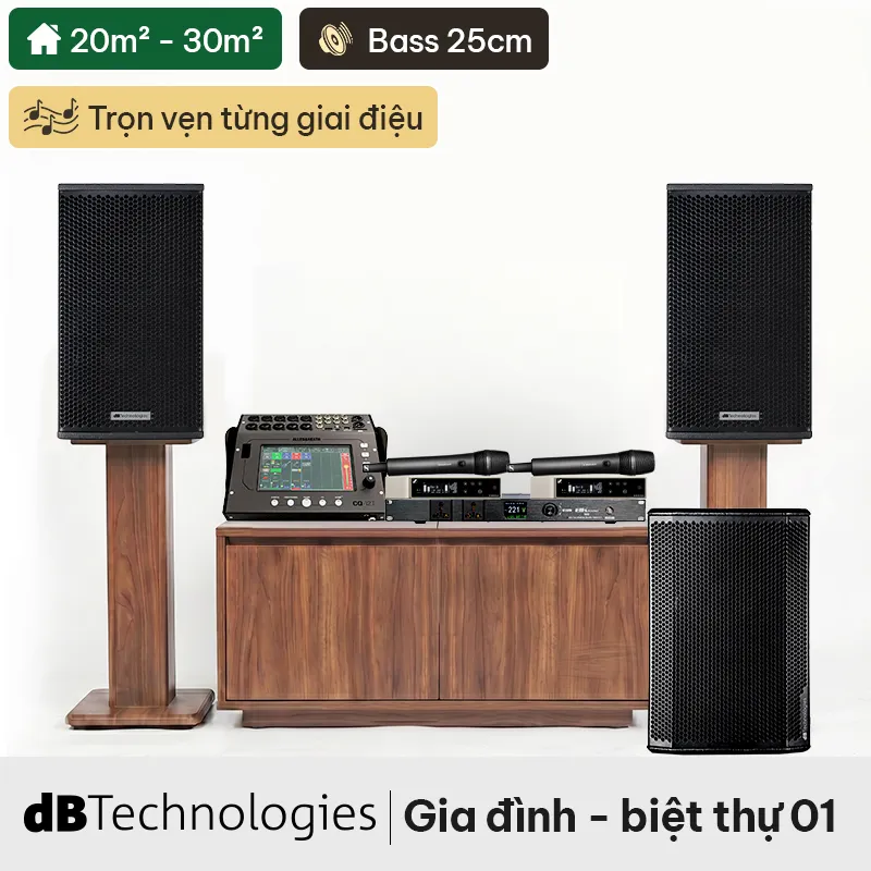 Dàn karaoke siêu cao cấp cho gia đình - biệt thự 01