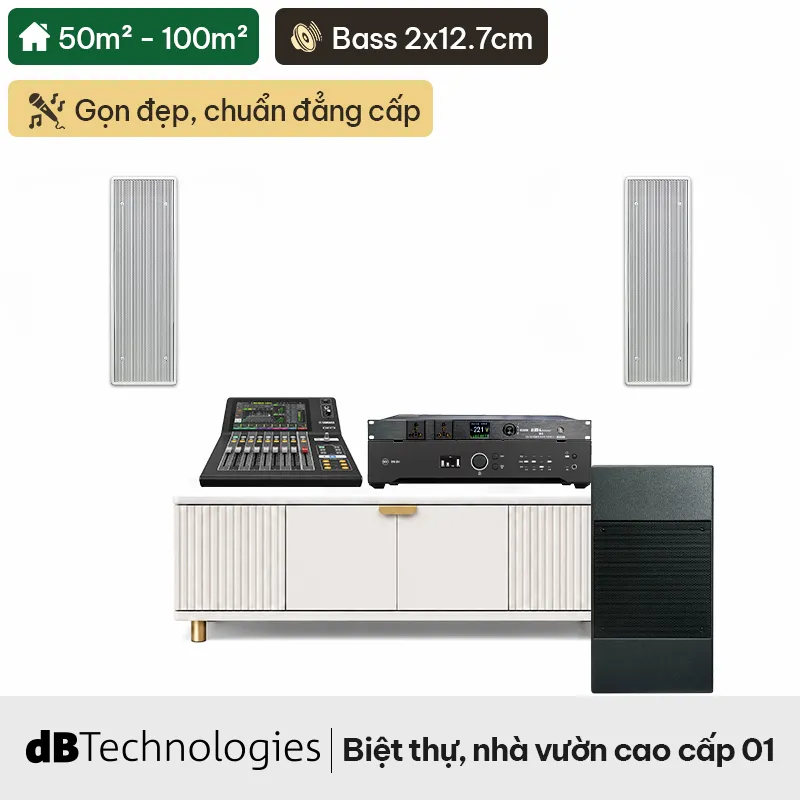 Dàn karaoke treo tường dBTechnologies biệt thự, nhà vườn cao cấp 01