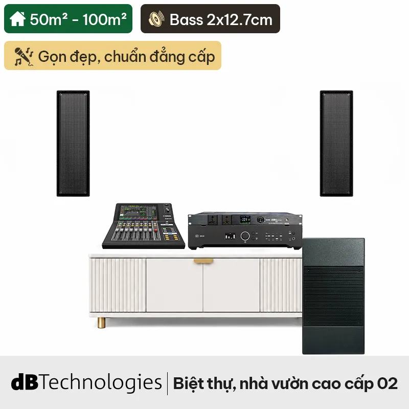Dàn karaoke treo tường dBTechnologies biệt thự, nhà vườn cao cấp 02