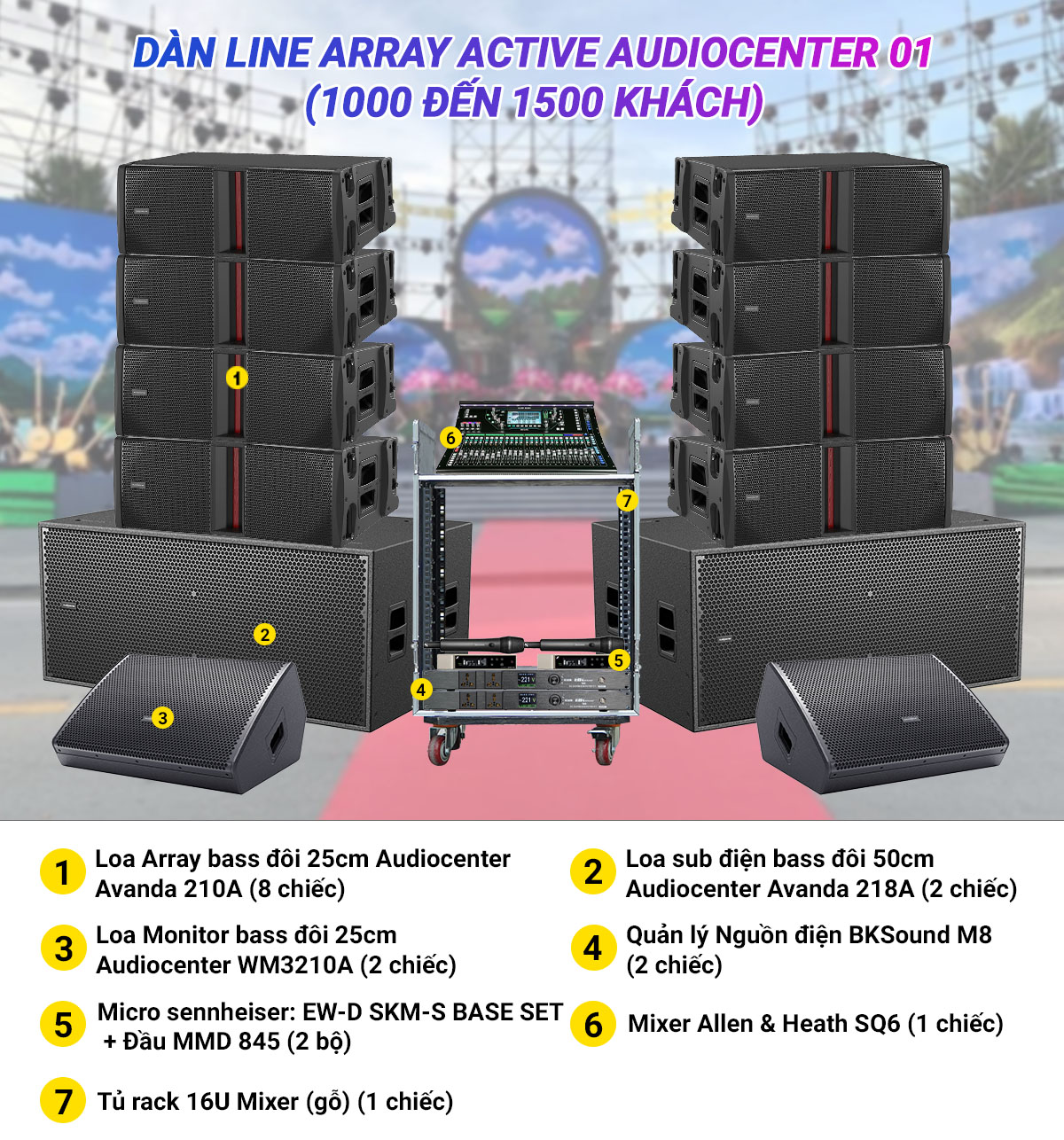 D&agrave;n Line Array Active Audiocenter 01