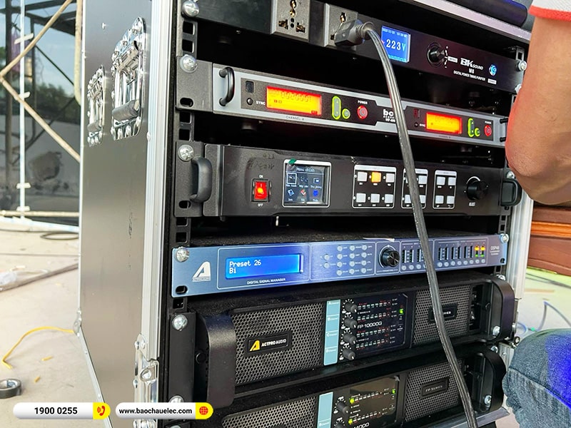 Lắp đặt dàn Line Array Actpro nhà hàng, sự kiện 245tr cho anh Tân tại Đồng Nai (Actpro KR212, KR28, MG16X CV, DSP48,…)