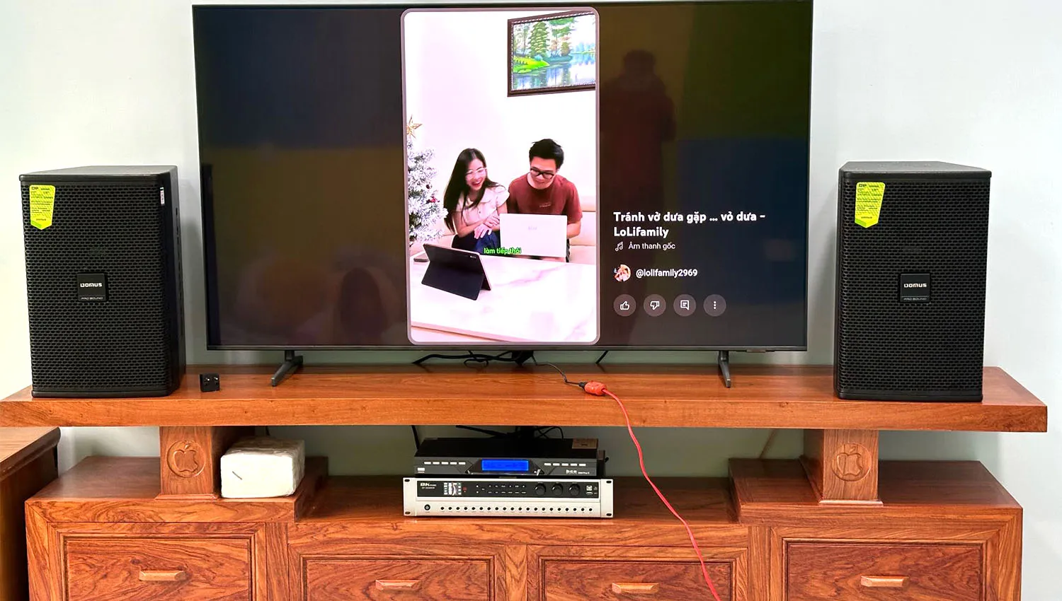 Dàn Loa Domus 6100 Max lắp đặt cho gia đình khách hàng