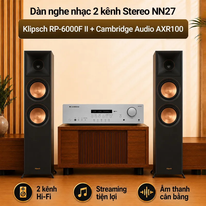 dàn nghe nhạc 2 kênh Stereo BC-NN27