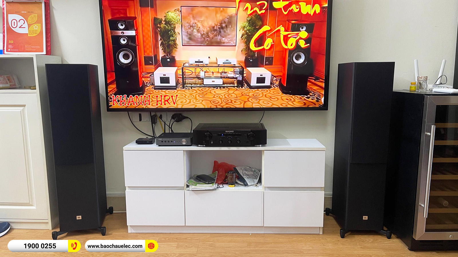 Lắp đặt d&agrave;n nghe nhạc JBL gần 38tr cho anh Thắng tại H&agrave; Nội 