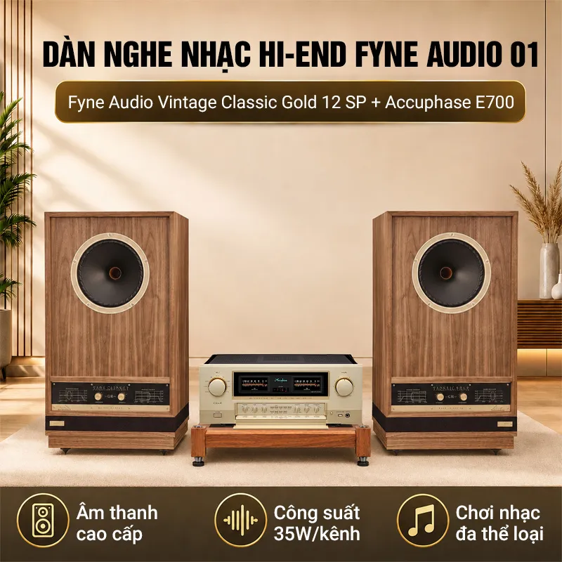 Dàn nghe nhạc Hi-end Fyne Audio 01
