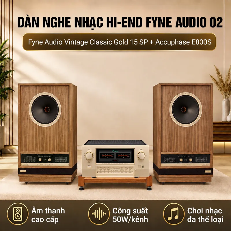 Dàn nghe nhạc Hi-end Fyne Audio 02