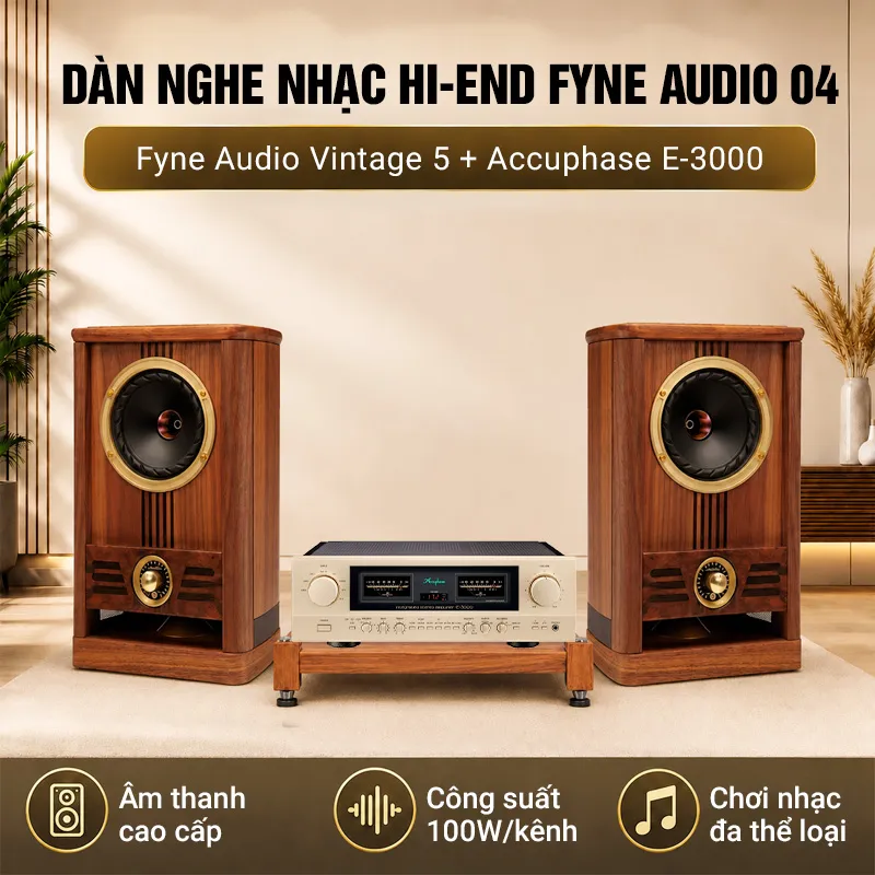 Dàn nghe nhạc Hi-end Fyne Audio 04