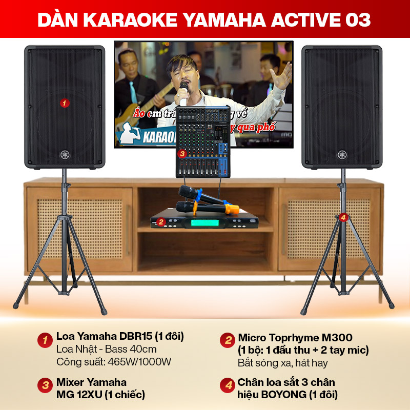 D&agrave;n karaoke Yamaha Active 03
