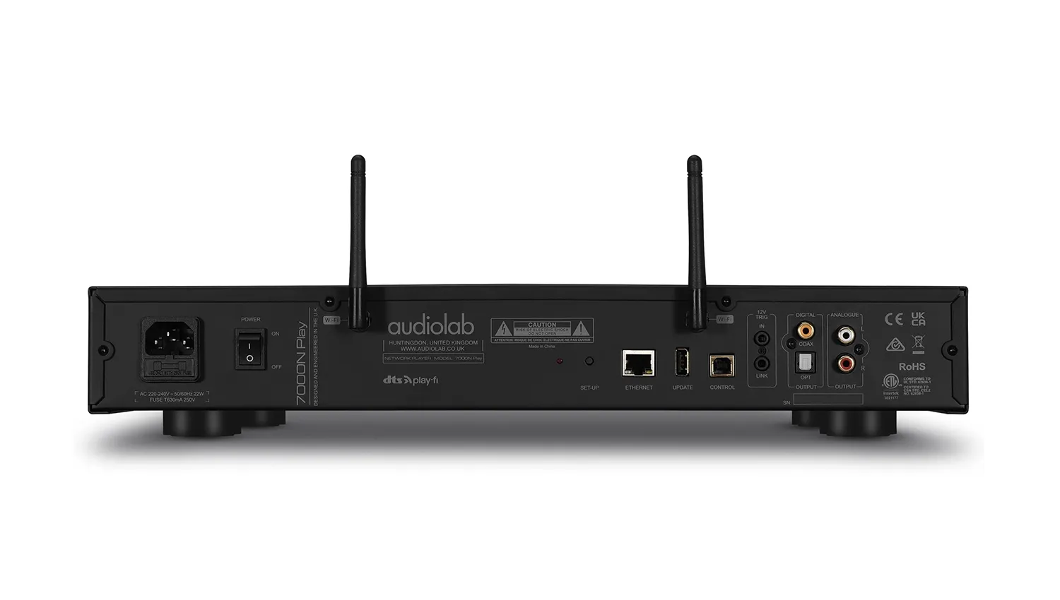 mặt sau Đầu Audiolab 7000N Play màu đen