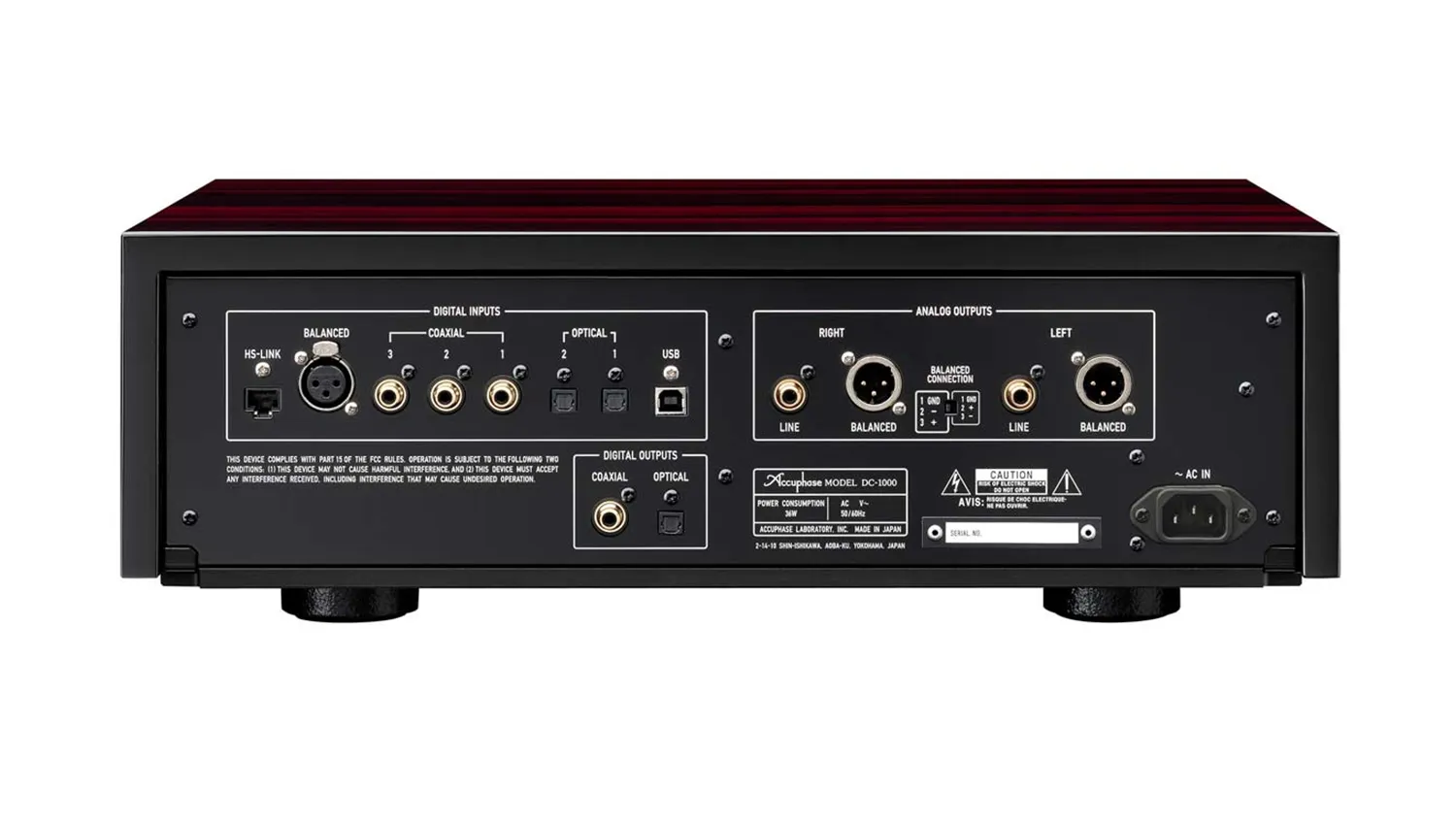 mặt sau Đầu CD Accuphase DC-1000