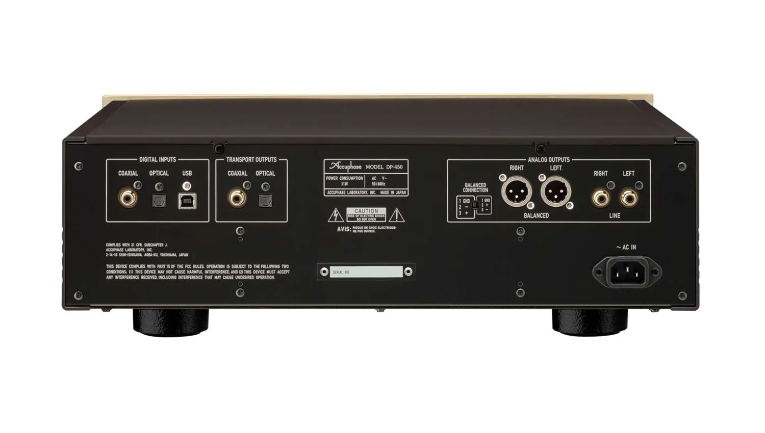 mặt sau Đầu CD Accuphase DP450