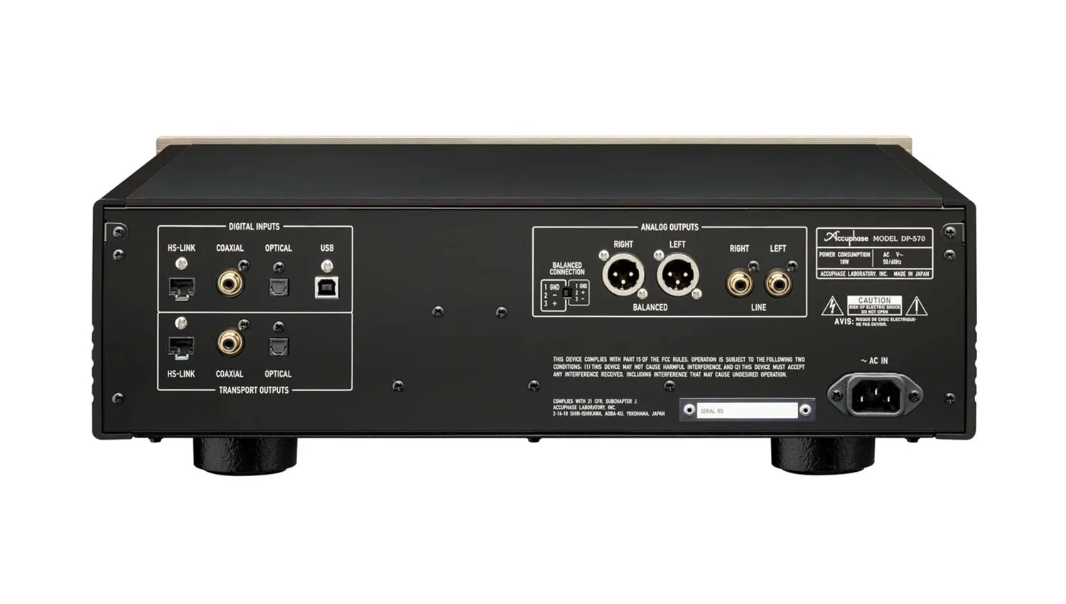 mặt sau Đầu Accuphase SACD/CD DP-570