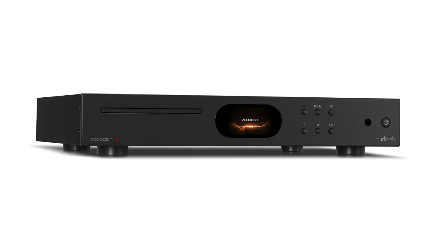 Đầu CD Audiolab 7000CDT màu đen nghiêng phải