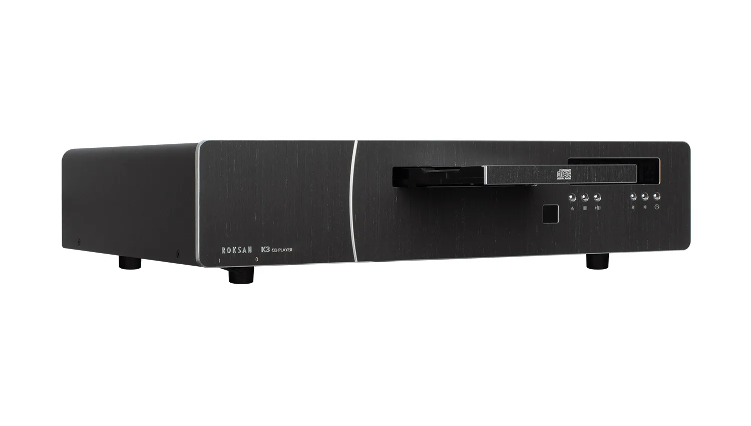 Đầu CD Roksan Kandy K3 màu đen mở đĩa nghiêng phải
