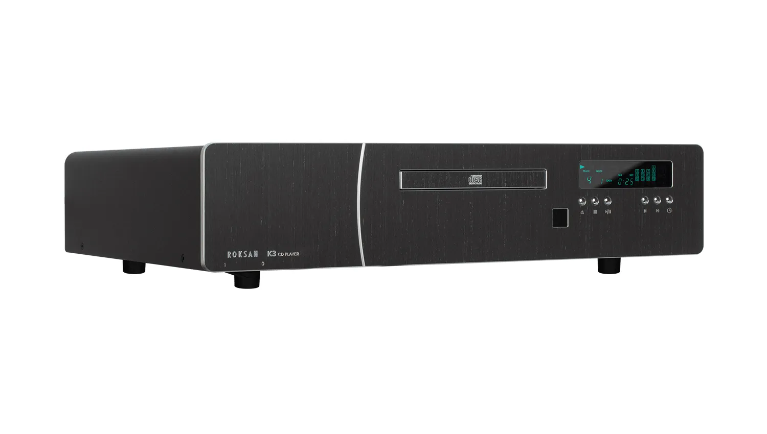 Đầu CD Roksan Kandy K3 màu đen nghiêng phải