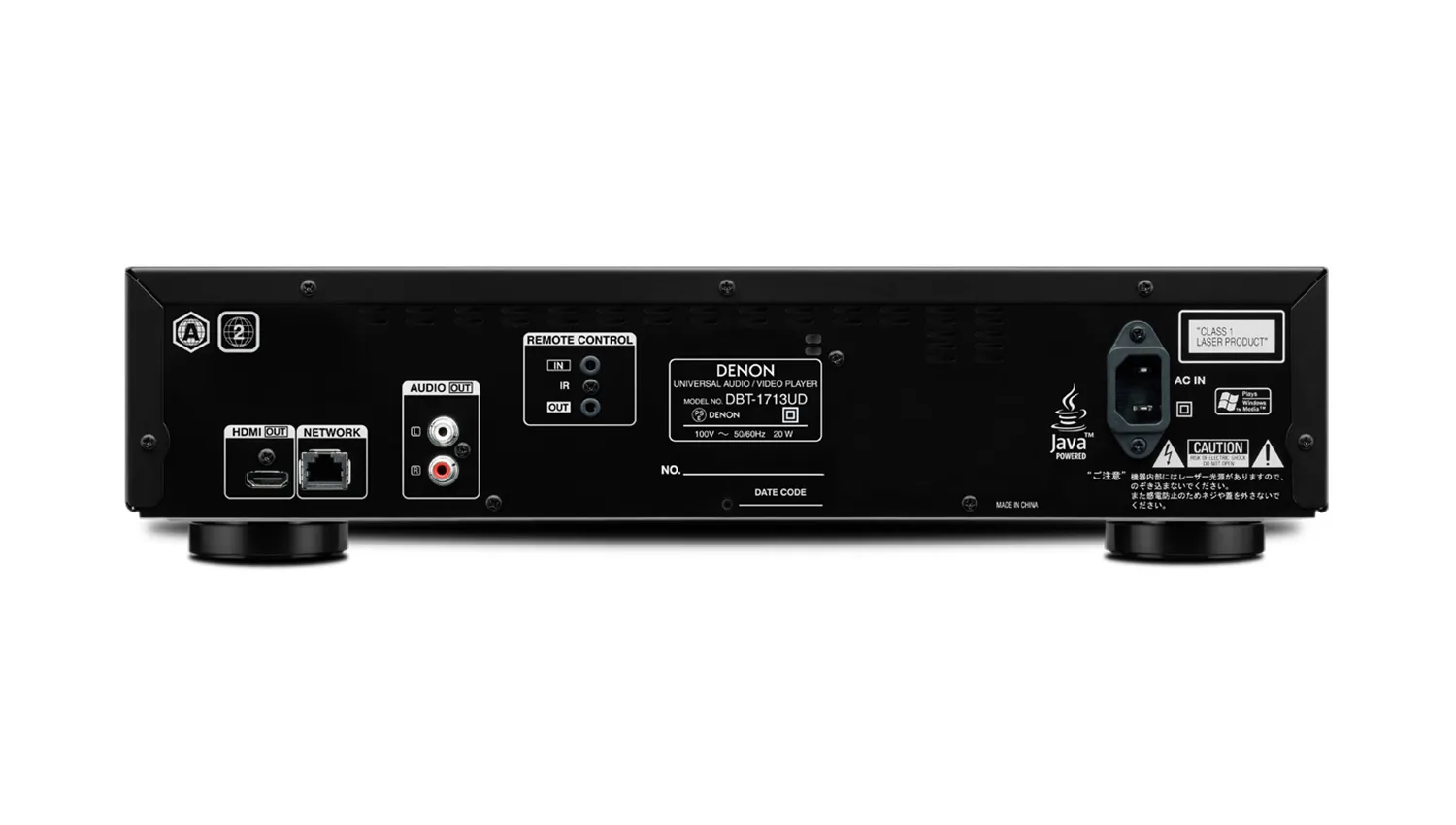 mặt sau Đầu Denon DBT-1713UD