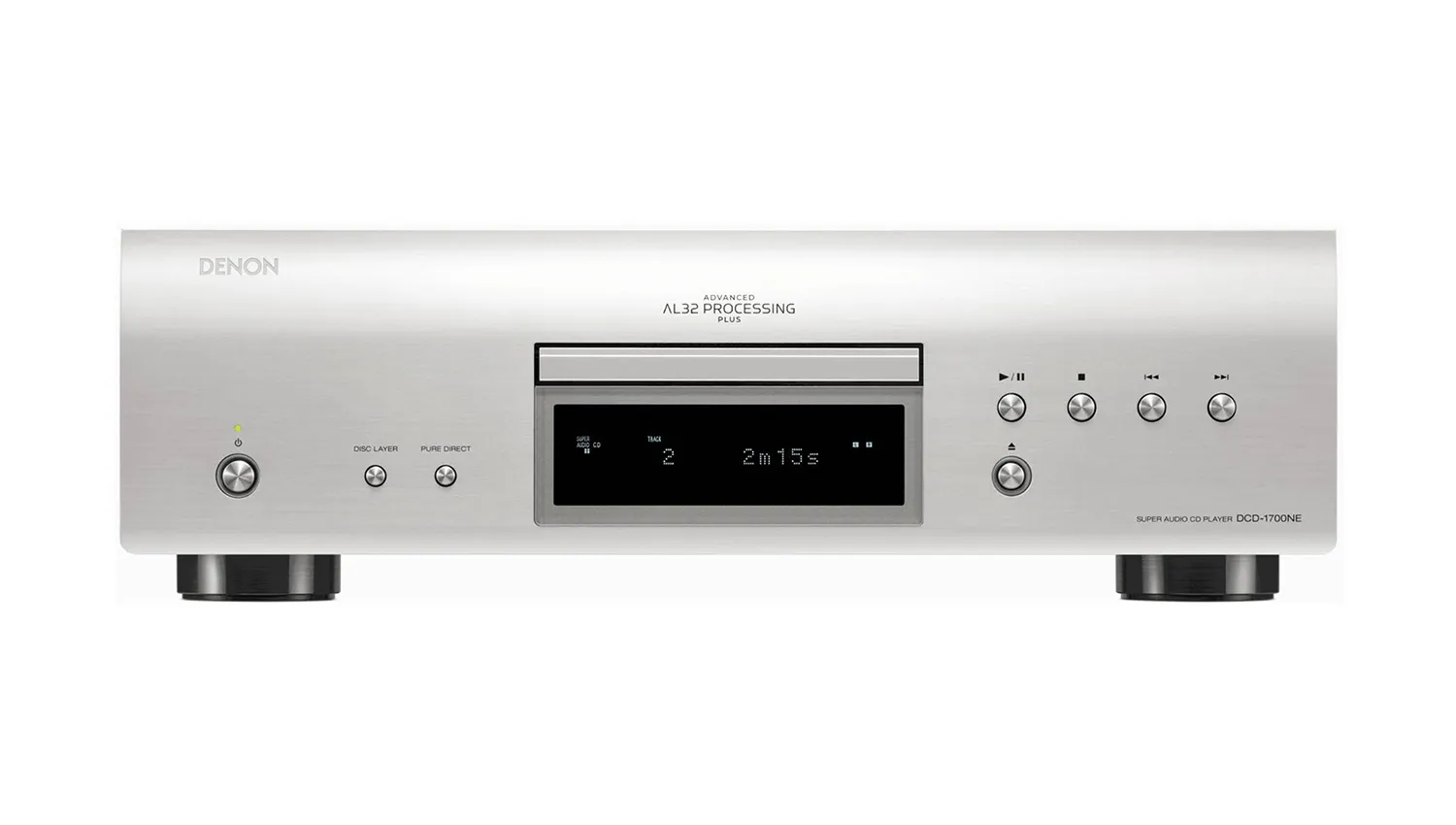 mặt trước Đầu Denon DCD-1700NE màu bạc