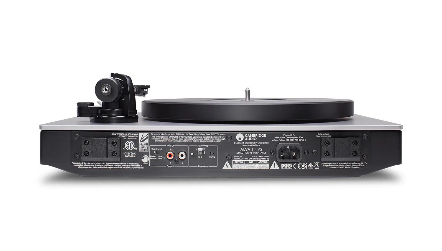 mặt sau đầu đĩa than Cambridge Audio Alva TT V2
