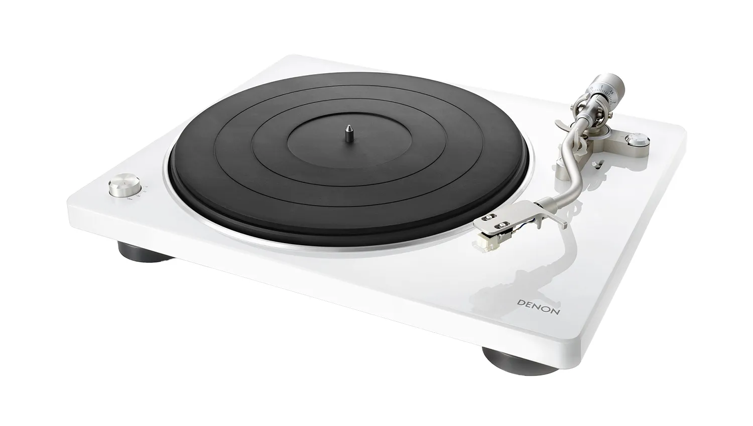 Đầu đĩa than Denon DP-400 màu trắng