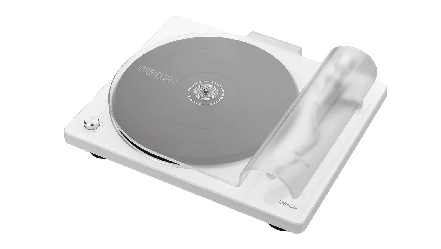 Đầu đĩa than Denon DP-400 màu trắng