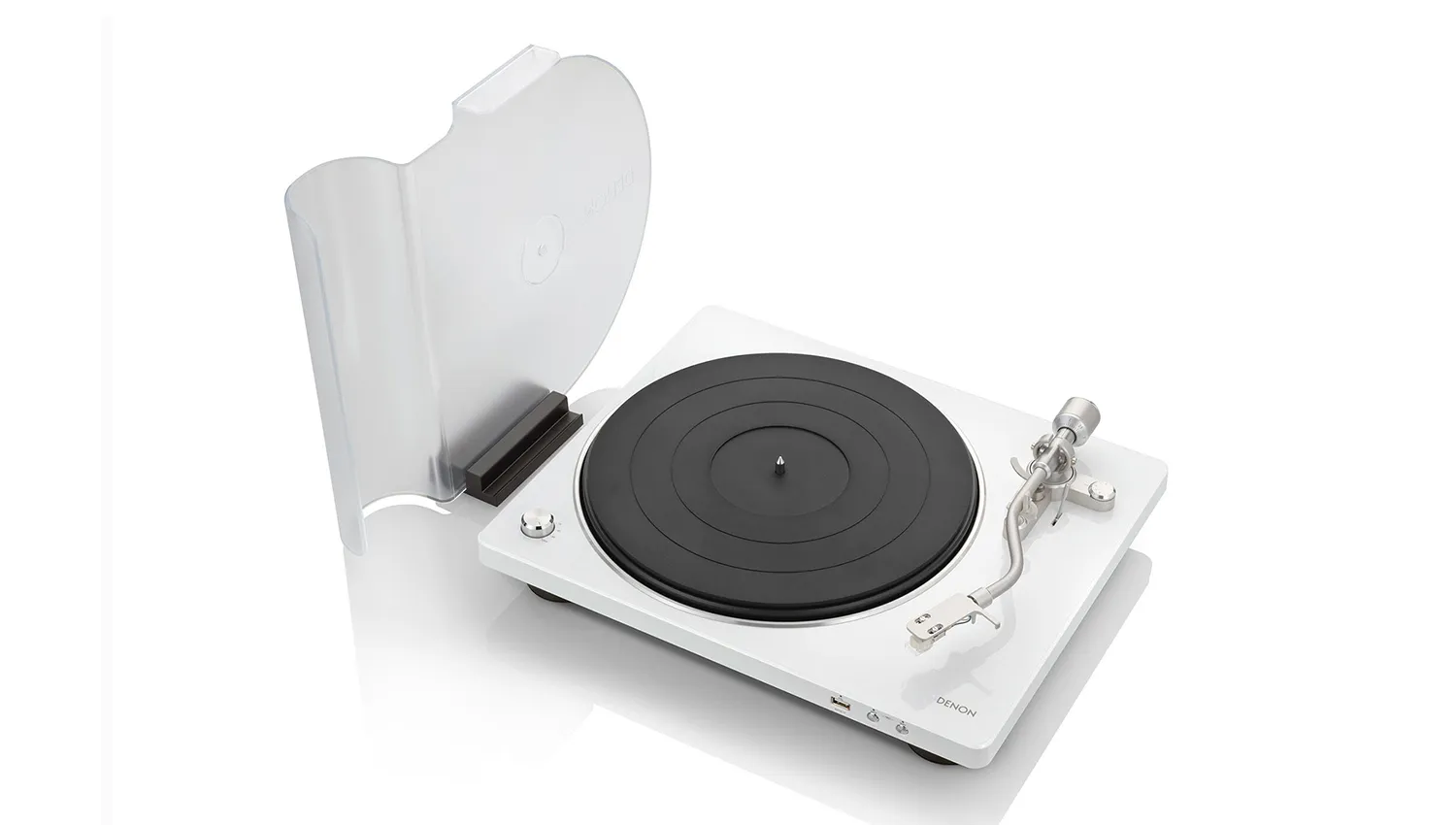 Đầu đĩa Than Denon DP-450USB màu trắng