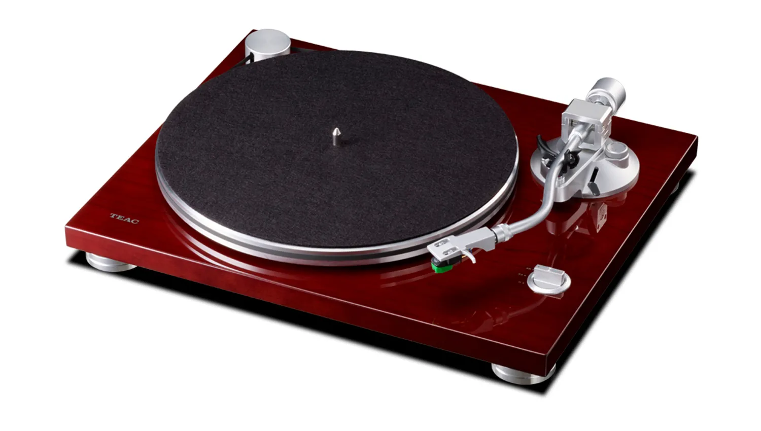 mặt trên Đầu đĩa than Teac TN 3B màu cherry