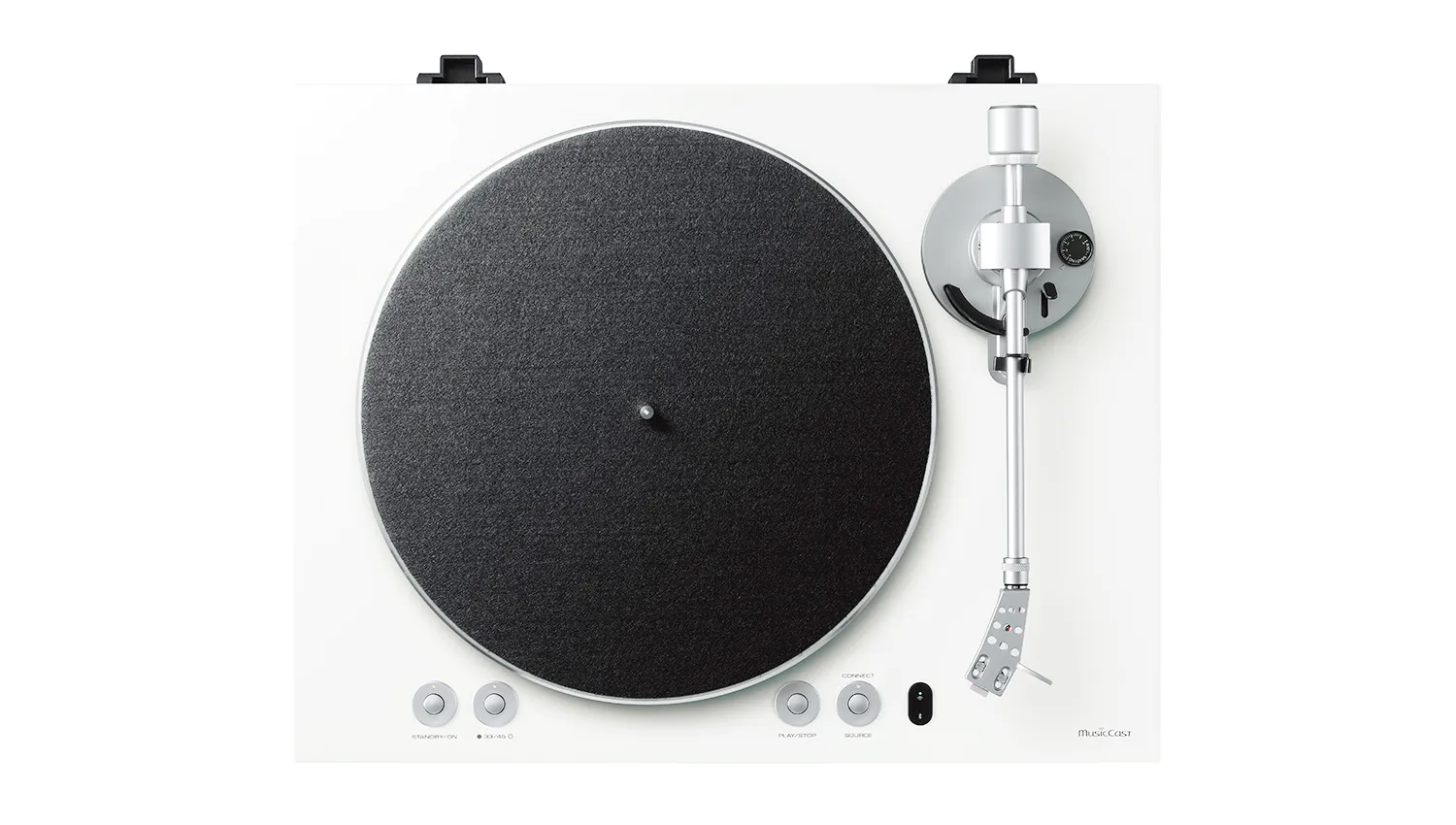 mặt trên Đầu đĩa than Yamaha TT-N503 màu trắng