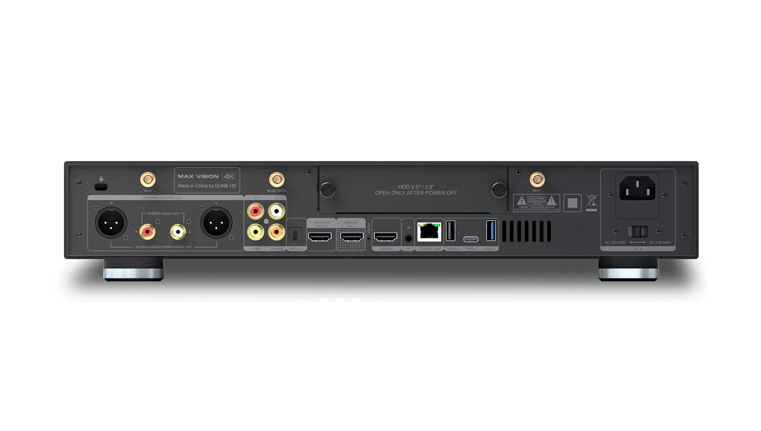 mặt sau Đầu Dune HD Max Vision 4K