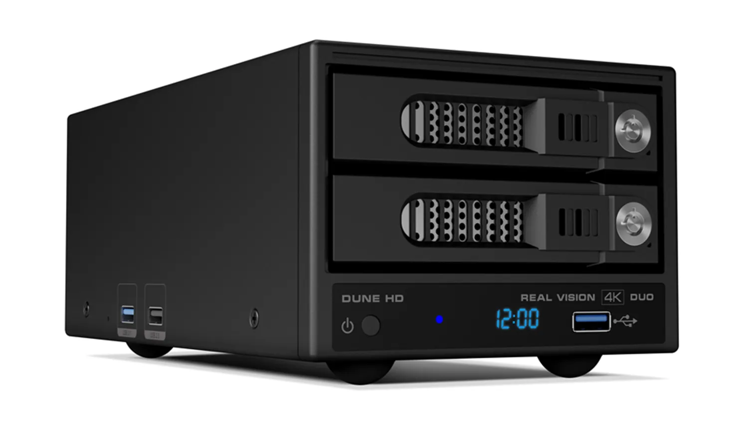 góc nghiêng mặt trước bên phải Đầu Dune HD Real Vision 4K Duo