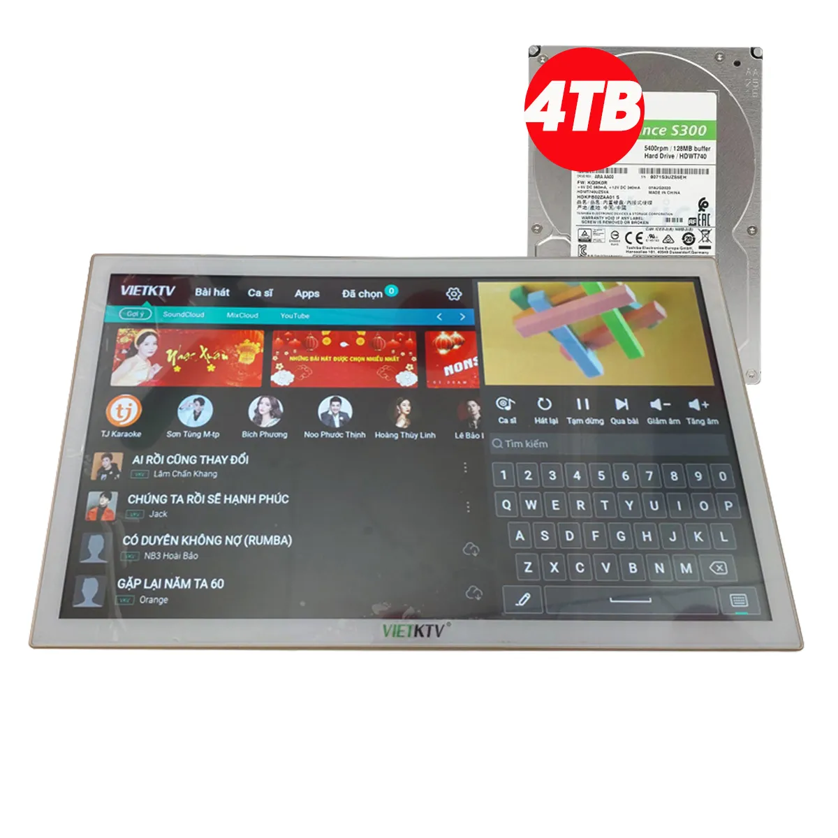 Đầu liền màn VietKTV AIO20 4TB