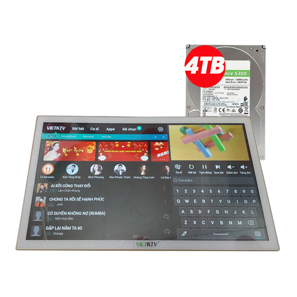 Đầu liền màn VietKTV AIO23 4TB