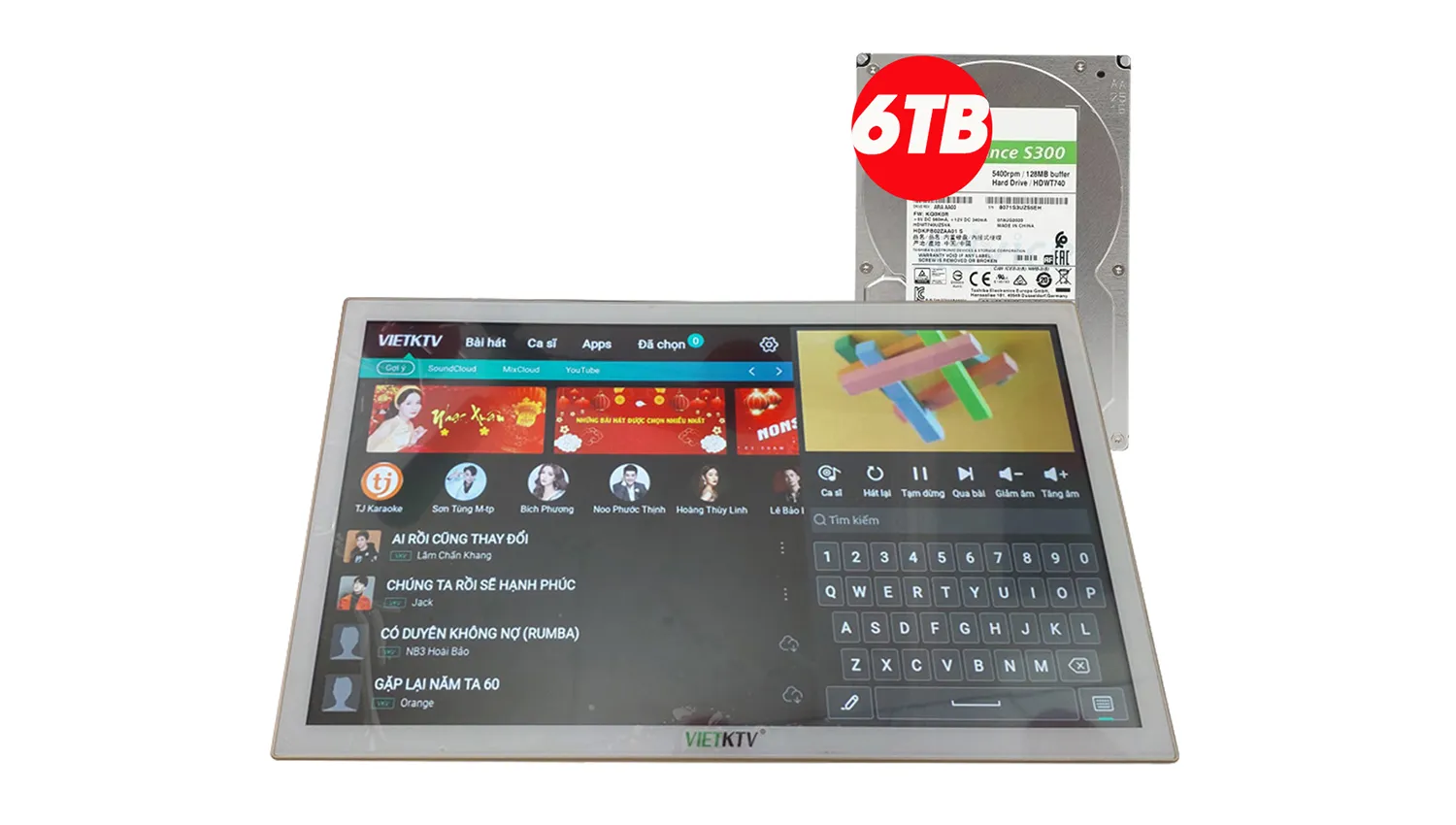 Đầu liền màn VietKTV AIO23 6TB