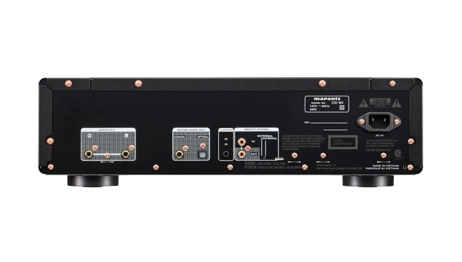 mặt sau Đầu Marantz CD-60