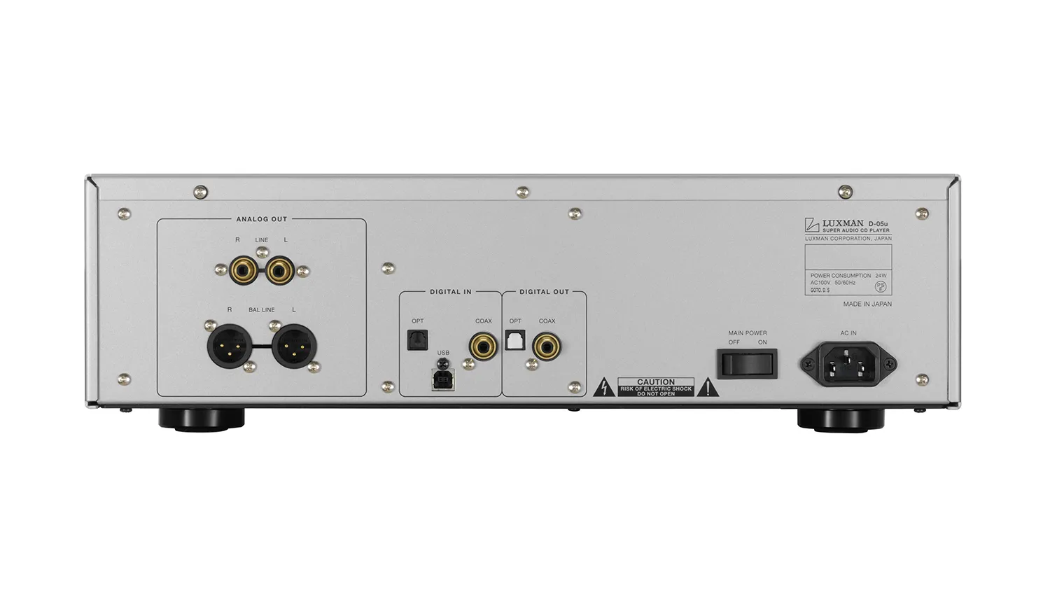 mặt sau Đầu SACD/CD Luxman D-05U