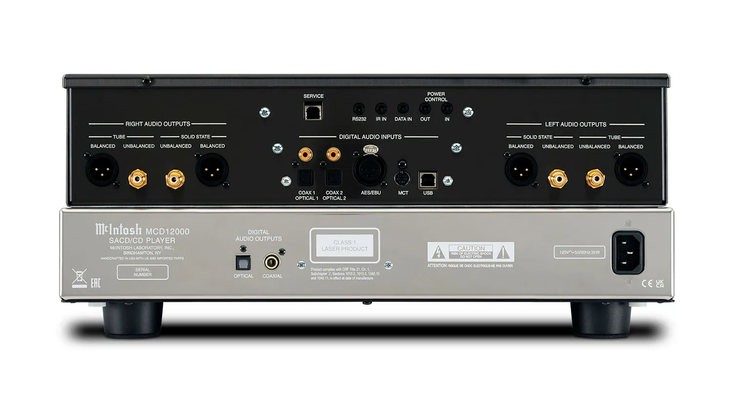 mặt sau Đầu CD/SACD McIntosh MCD12000