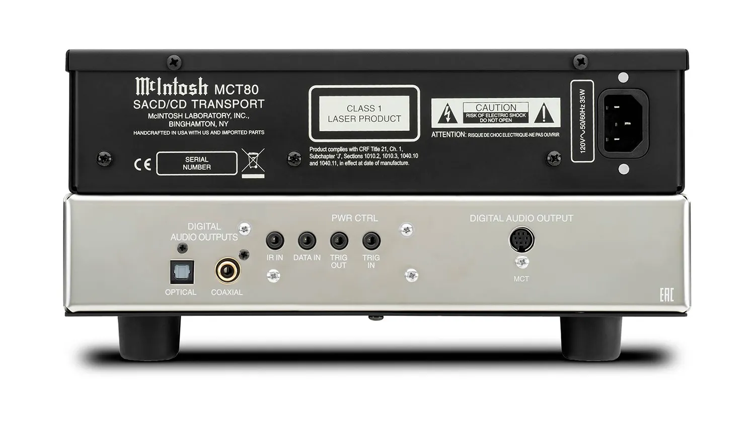 mặt sau Đầu SACD/CD McIntosh MCT80