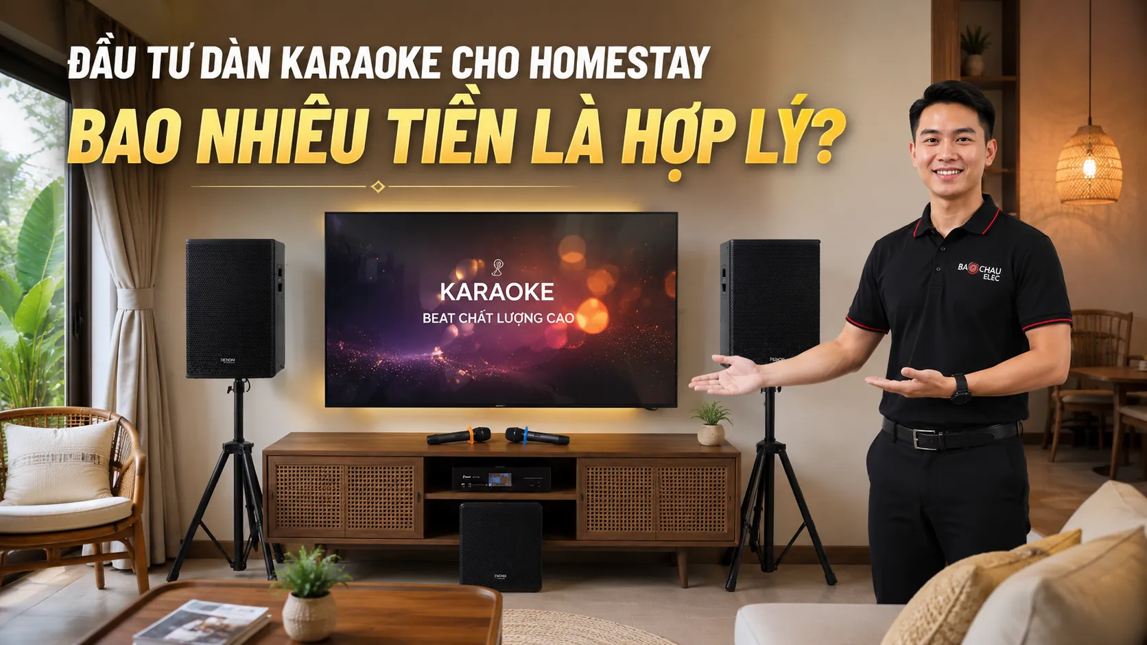 Đầu tư dàn karaoke cho homestay bao nhiêu tiền là hợp lý?