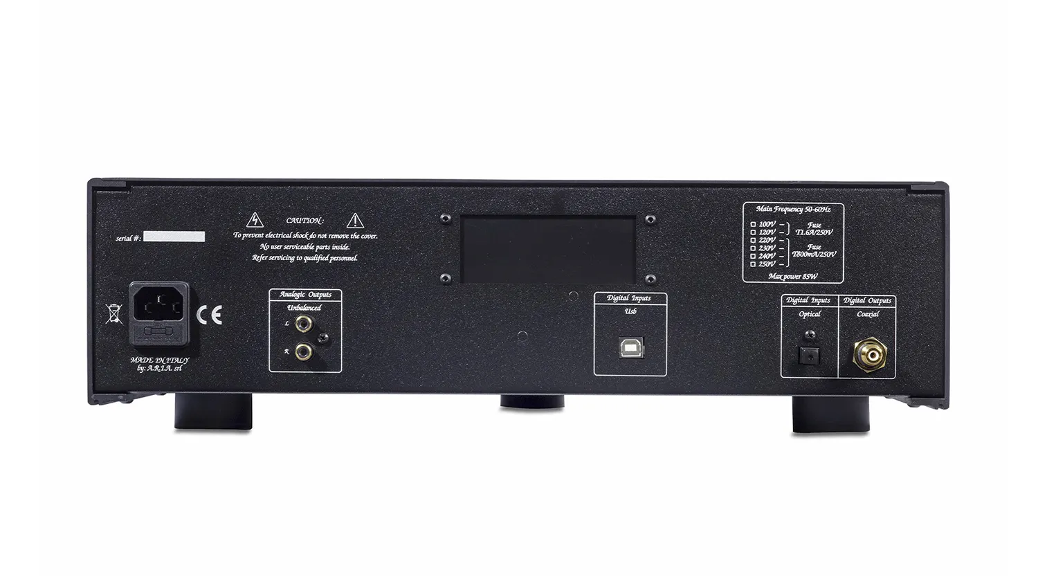 mặt sau Đầu Unison Research Unico CD Uno