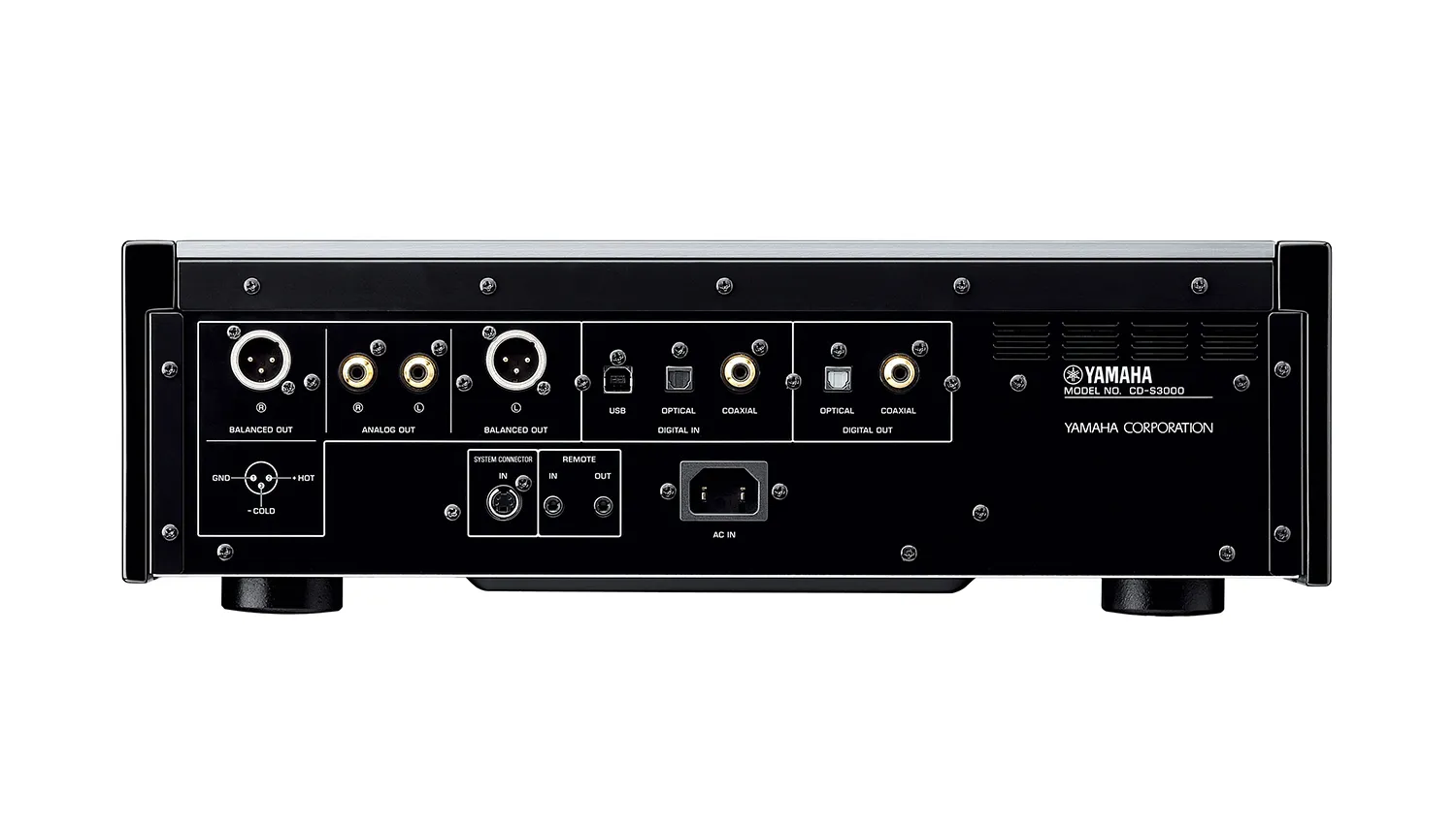 mặt sau Đầu Yamaha CD-S3000