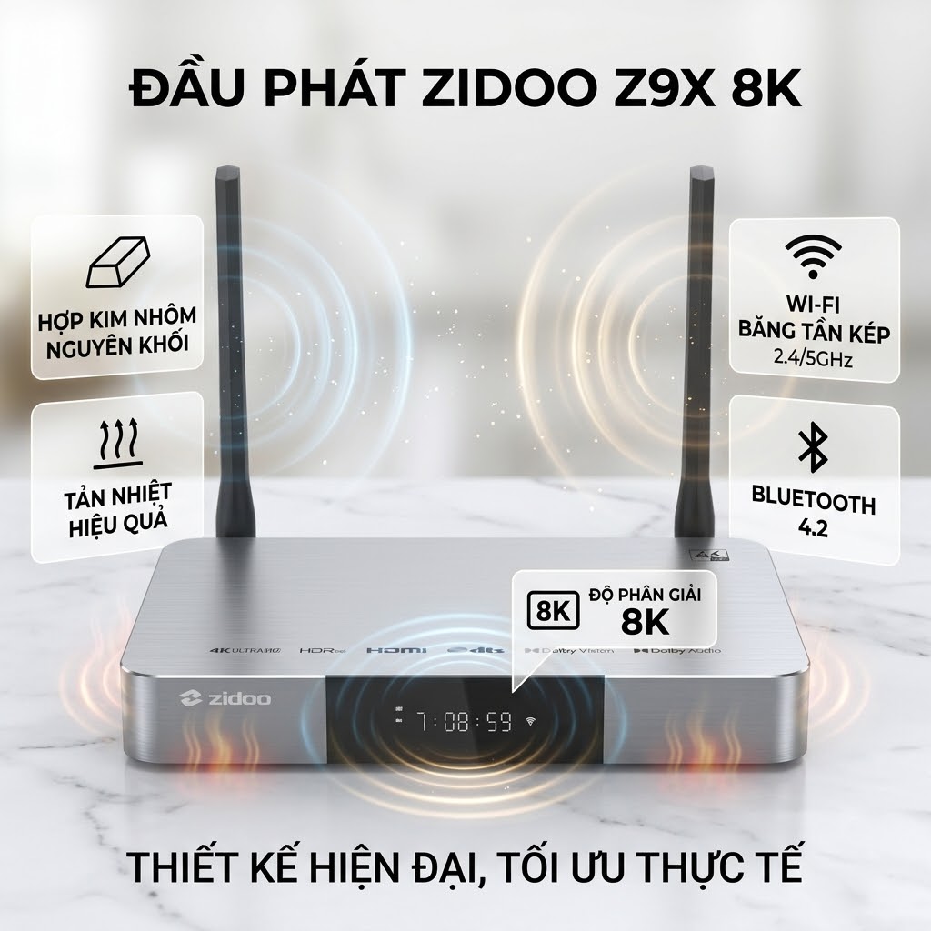 Đầu Zidoo Z9X 8K