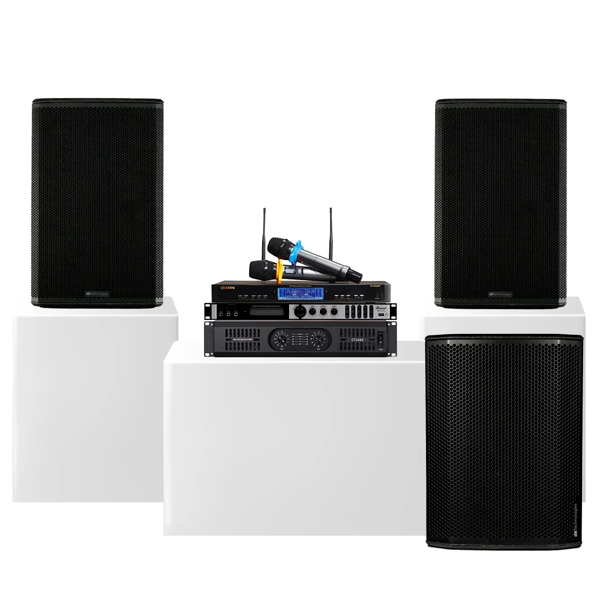 Dàn karaoke gia đình dBTechnologies 17 (dBTechnologies LVXP15, Sub615, CT2400, X6 Luxury, BJ-U500II) - Hình 2