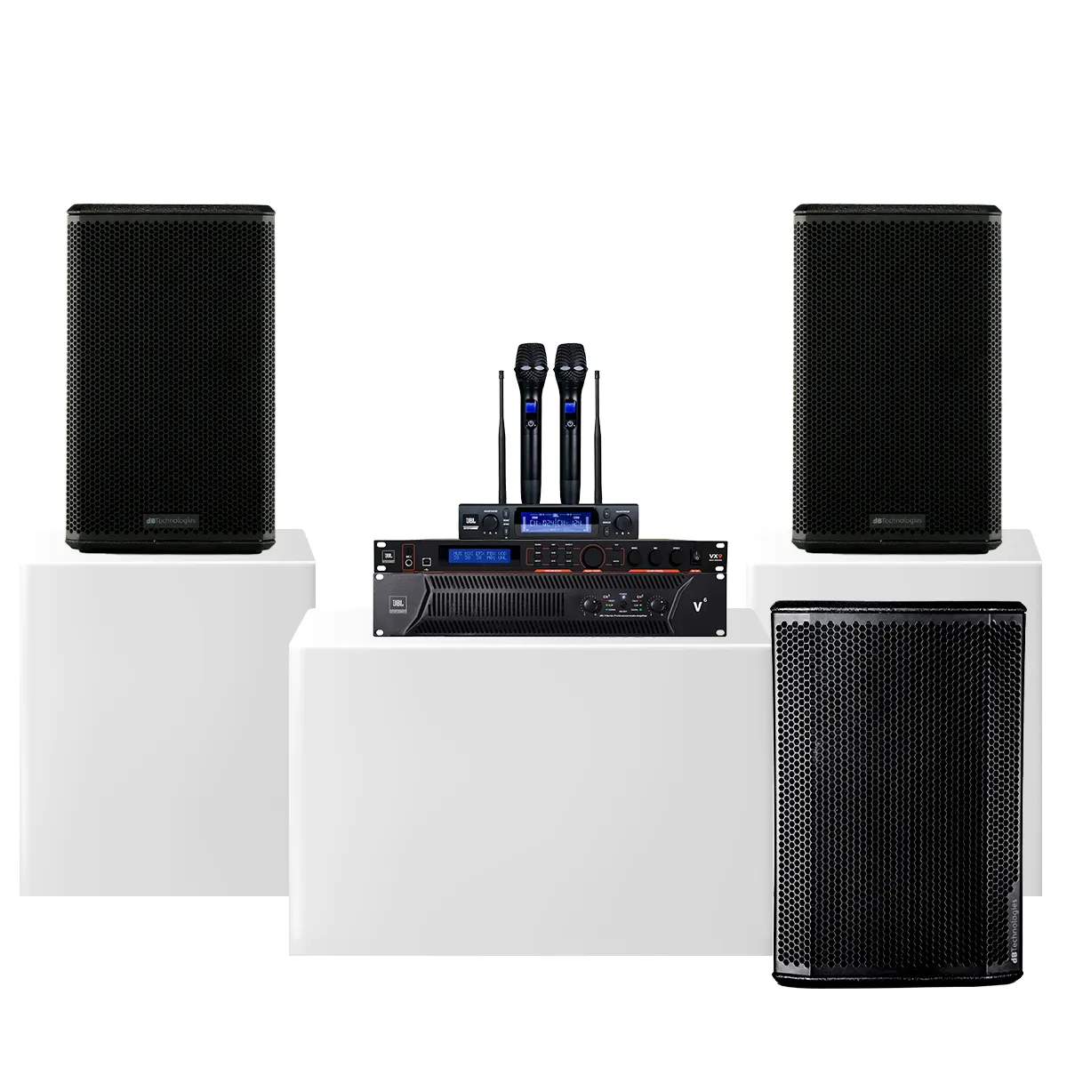 Dàn karaoke gia đình dBTechnologies 20 (LVXP10, JBL V6, JBL VX9, JBL VM300, Sub612) - Hình 2